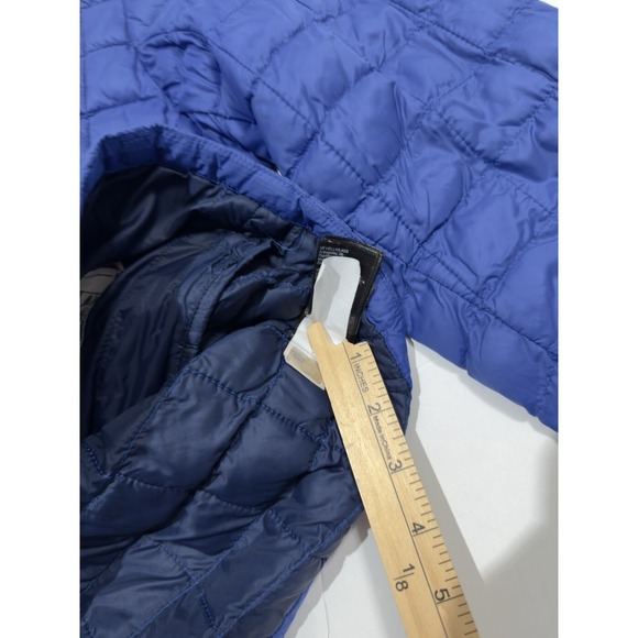 The North Face Women's Thermoball Hooded Jacket Coat Size S Quilted Puffer Blue - Picture 10 of 15